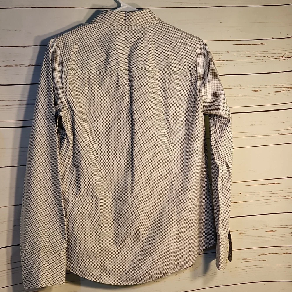 J.Crew Button‎ Down Shirt Dotted Pattern Long Sleeve Career Casual